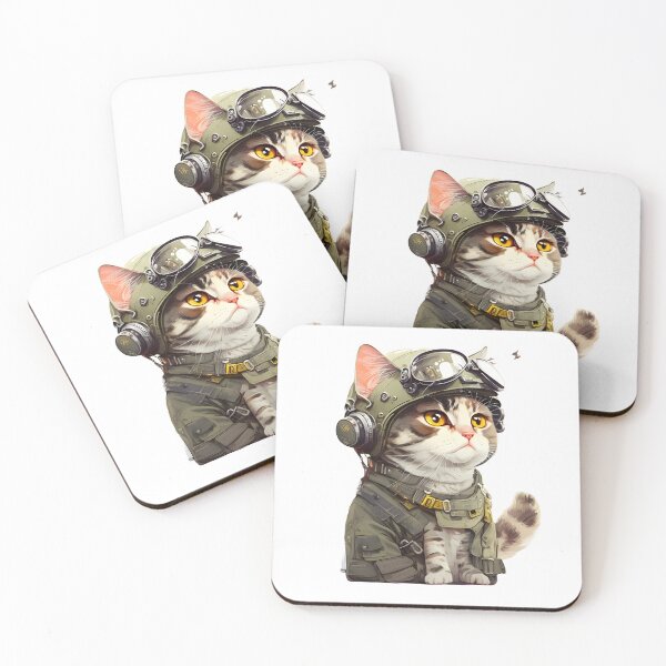 Item preview, Cat in military gear designed and sold by HjunezLogos.