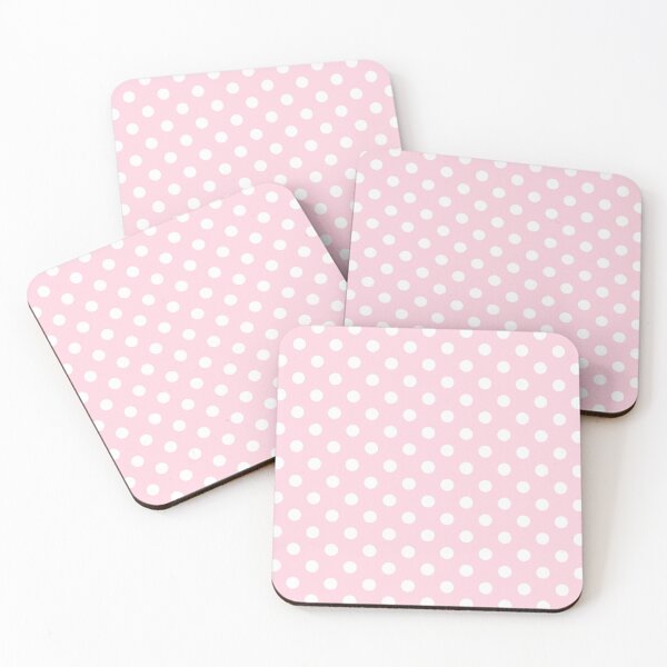 Item preview, Pink and White Polka Dot Pattern Print designed and sold by aprilsims.