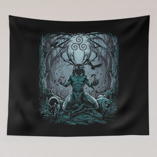 Item preview, Cernunnos Celtic Pagan Irish Mythology God designed and sold by BluePagan.