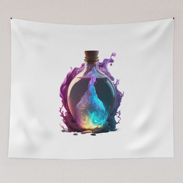Item preview, Purple Magic Potion Bottle designed and sold by FiveIntentions.