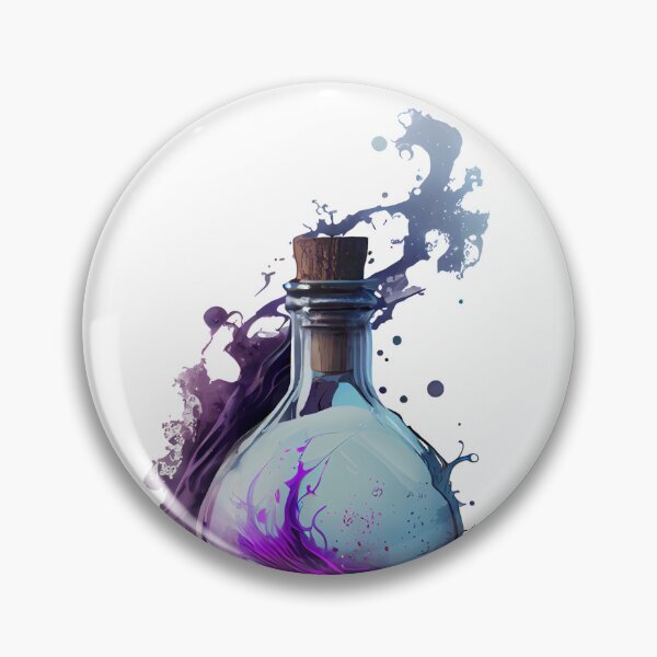 Item preview, Purple Smokey Magic Potion Bottle designed and sold by FiveIntentions.