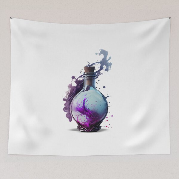Item preview, Purple Smokey Magic Potion Bottle designed and sold by FiveIntentions.