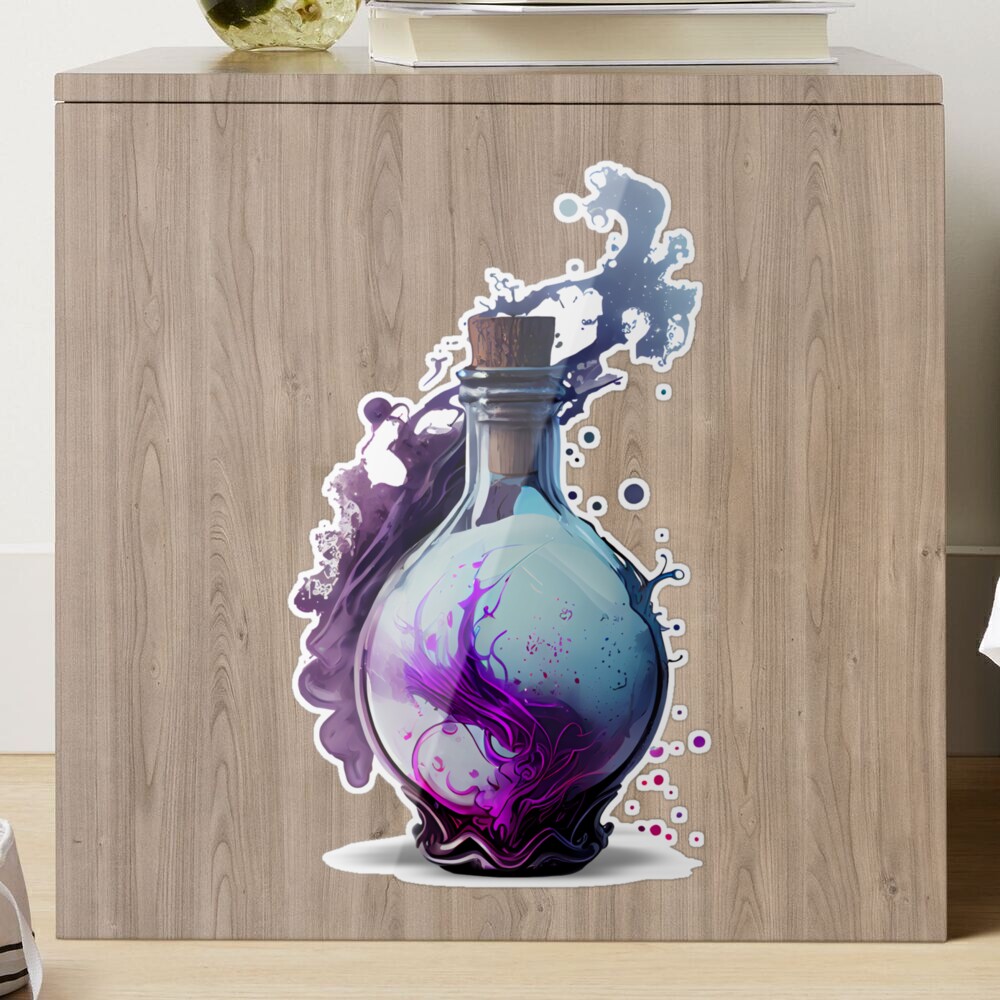 Purple Smokey Magic Potion Bottle | Poster