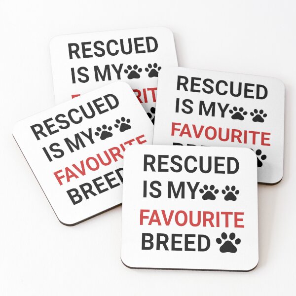 Item preview, Rescued is my favourite breed  designed and sold by fattim3.