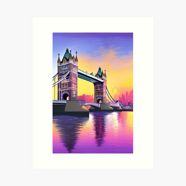 Item preview, The Tower Bridge in London Creative Art Collection designed and sold by brilliant-com.