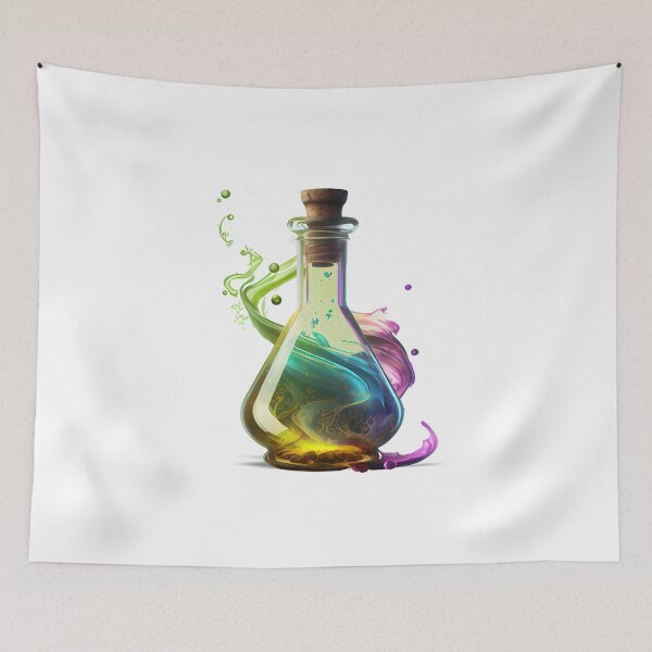 Item preview, Colored Ribbon Magic Potion Bottle designed and sold by FiveIntentions.