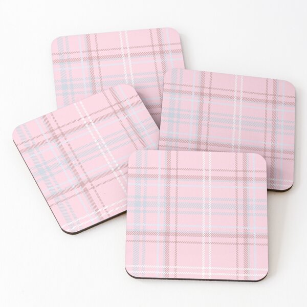 Item preview, Pink and Light Blue Plaid Print Pattern designed and sold by aprilsims.