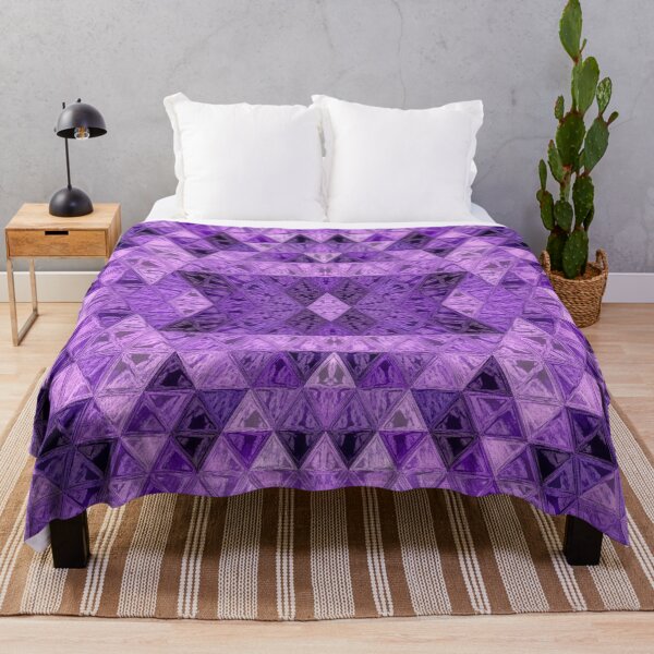 Item preview, Violet and mauve metallic polygon abstract 3D rendering designed and sold by mennawagih7.