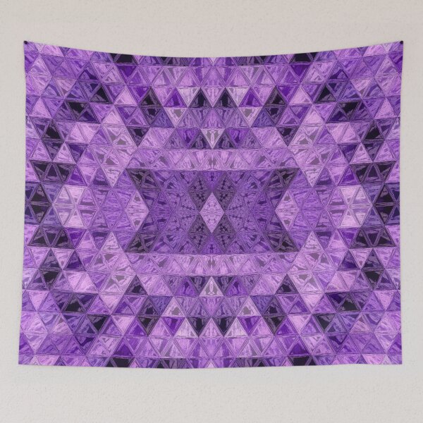 Item preview, Violet and mauve metallic polygon abstract 3D rendering designed and sold by mennawagih7.