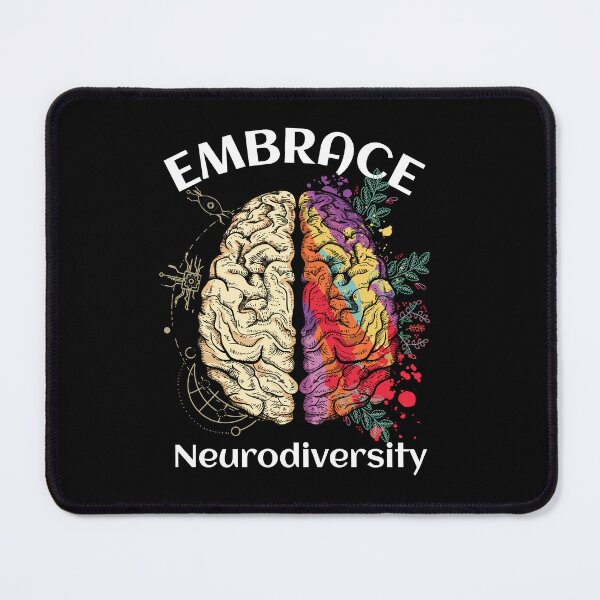 Item preview, Embrace neurodiversity (flowers and colors) - Autism and adhd awareness designed and sold by Paperfly Studio.
