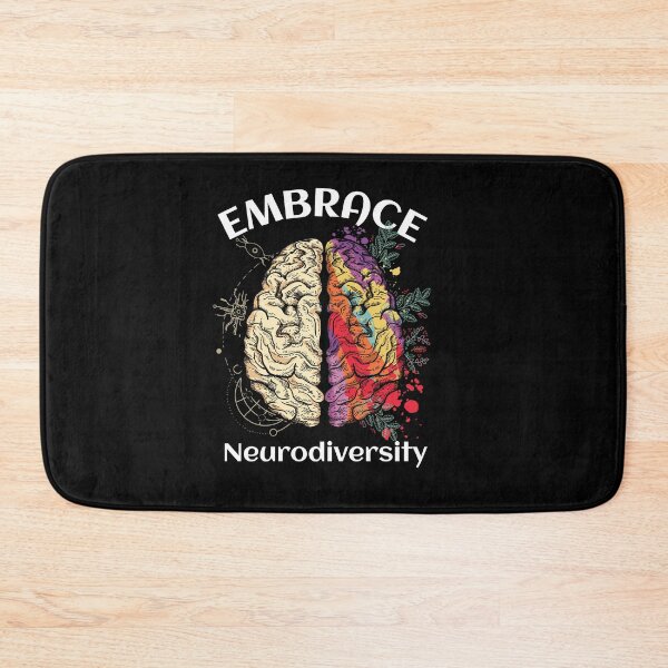 Item preview, Embrace neurodiversity (flowers and colors) - Autism and adhd awareness designed and sold by Paperfly Studio.