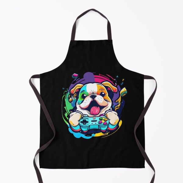 Item preview, Colorful Kawaii Dog Bulldog Gamer designed and sold by Leonardo Palumbo.