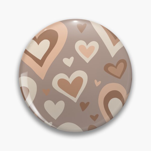 Item preview, Neutral Tone Heart Pattern designed and sold by PepperLime.