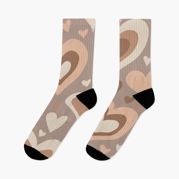 Item preview, Neutral Tone Heart Pattern designed and sold by PepperLime.