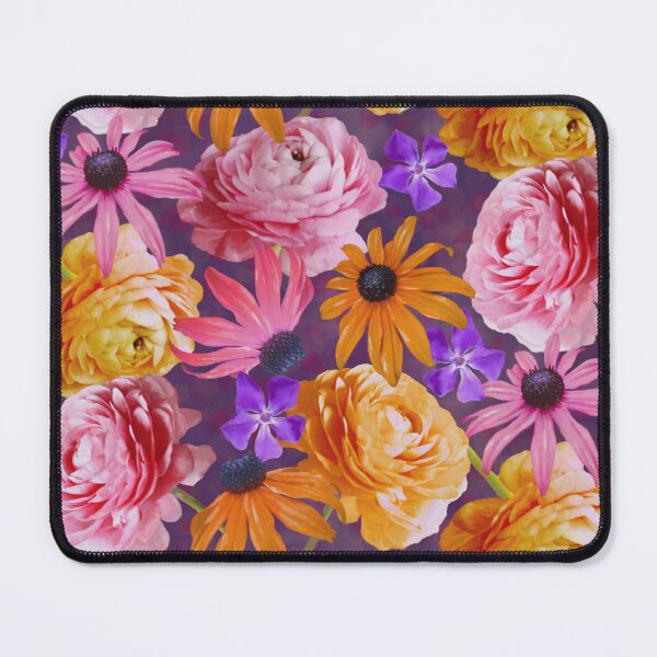 Item preview, Ranunculus and Rudbeckia Repeated Pattern Seamless Design designed and sold by Tina Veenstra.