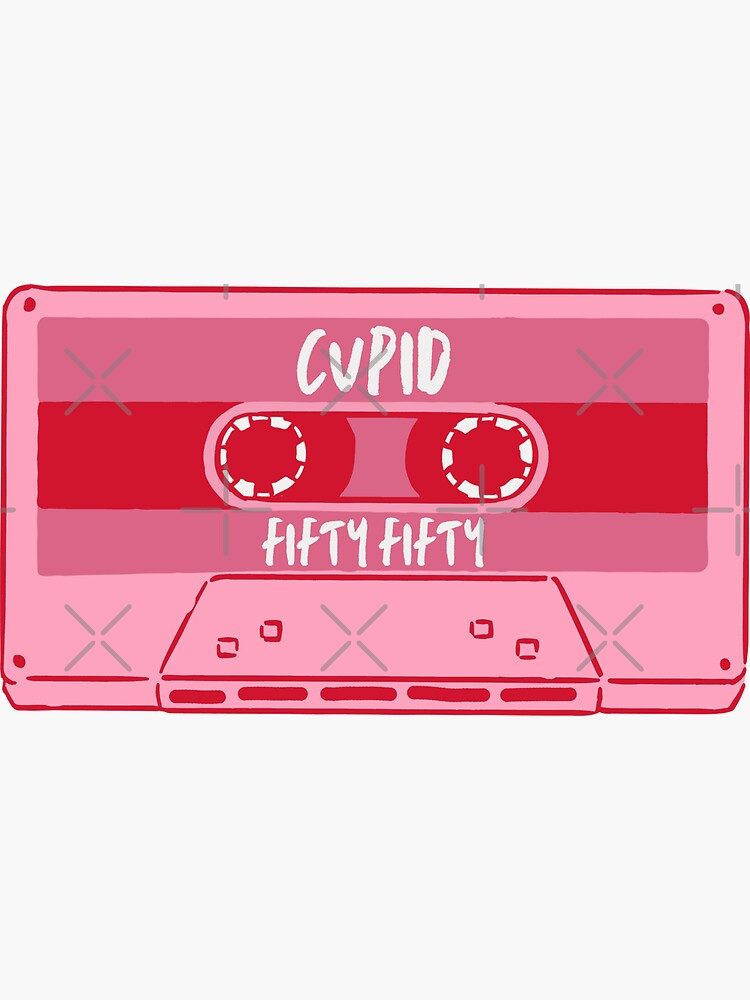 Fifty Fifty Cupid Cassette Sticker for Sale by puki-ycdi