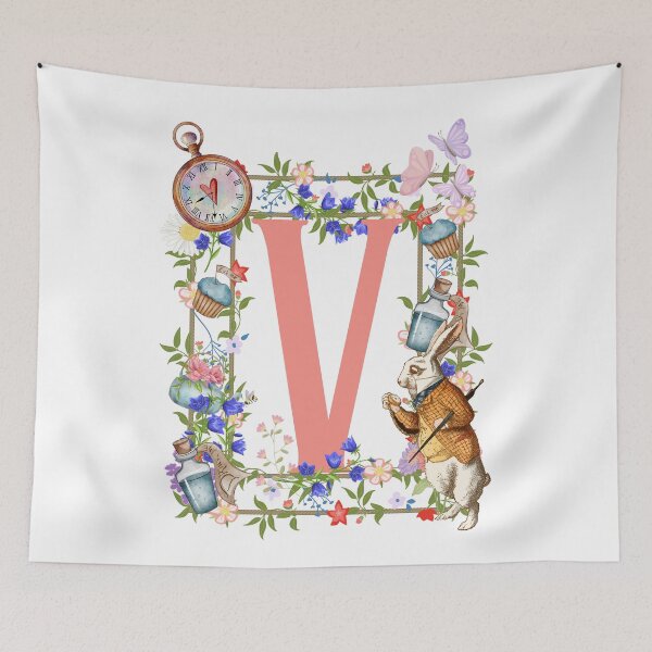 Item preview, White Rabbit, Alice in wonderland capital V designed and sold by Martzart.