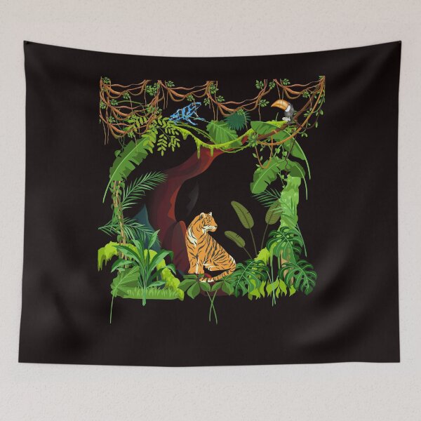 Item preview, Jungle friends gift for plants jungle tiger lovers designed and sold by Miloshop91.