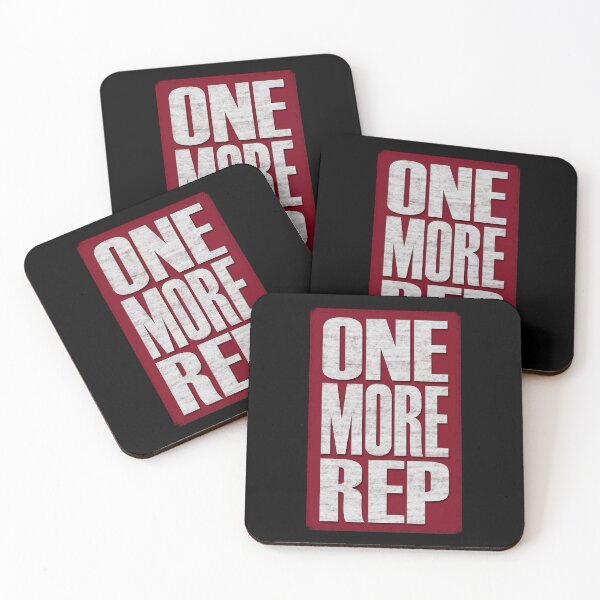 Item preview, One More Rep - Red, black, white - fitness, motivational designed and sold by Honest-Quotes.