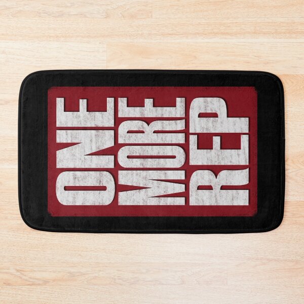 Item preview, One More Rep - Red, black, white - fitness, motivational designed and sold by Honest-Quotes.