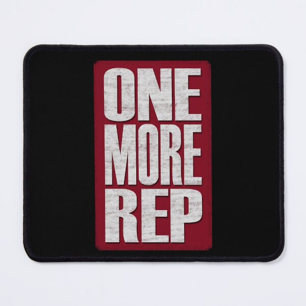 Item preview, One More Rep - Red, black, white - fitness, motivational designed and sold by Honest-Quotes.