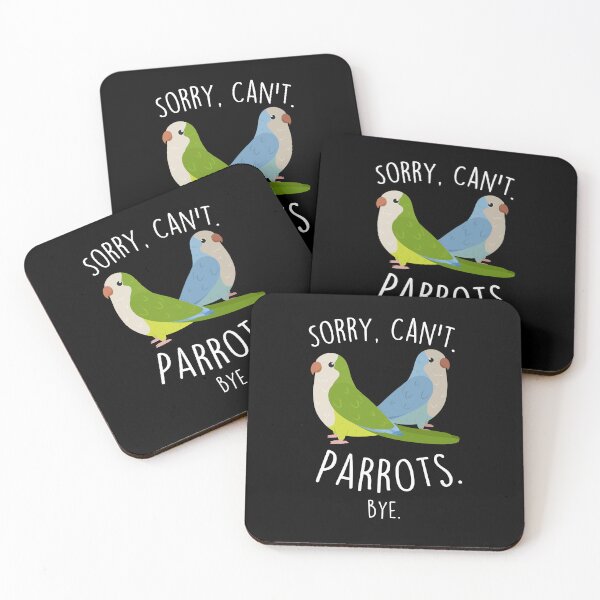 Item preview, Quaker Sorry Can't Parrots designed and sold by Clara Hollins.