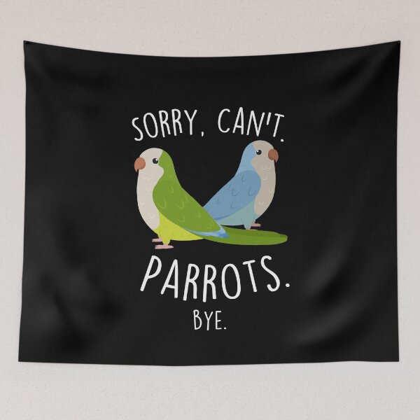 Item preview, Quaker Sorry Can't Parrots designed and sold by Clara Hollins.