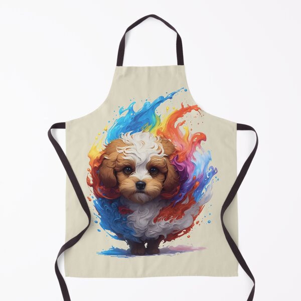 Item preview, cute and adorable cavapoo pupies colorful designed and sold by muhamuha.