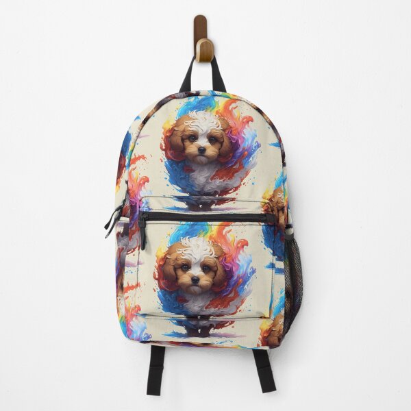 Item preview, cute and adorable cavapoo pupies colorful designed and sold by muhamuha.