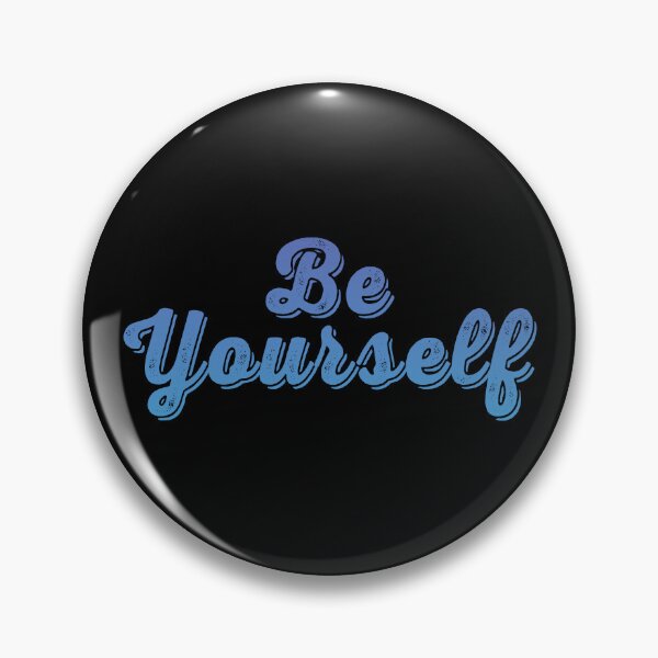 Item preview, Be Yourself Blue Statement Graphic designed and sold by arthouseflunky.