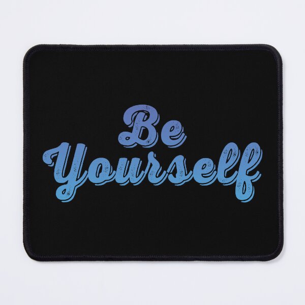 Item preview, Be Yourself Blue Statement Graphic designed and sold by arthouseflunky.