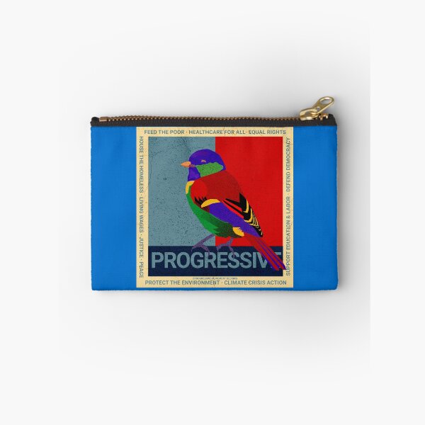 Item preview, PMD00594 Progressive Movement Designs Birdie multicolor bird and 12 policy goals for progressive Democrats Independents and Bernie Sanders supporters  designed and sold by ProgressiveLeft.