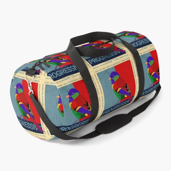 Item preview, PMD00594 Progressive Movement Designs Birdie multicolor bird and 12 policy goals for progressive Democrats Independents and Bernie Sanders supporters designed and sold by ProgressiveLeft.