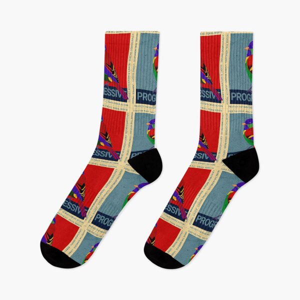 Item preview, PMD00594 Progressive Movement Designs Birdie multicolor bird and 12 policy goals for progressive Democrats Independents and Bernie Sanders supporters  designed and sold by ProgressiveLeft.