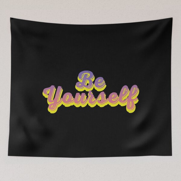 Item preview, Be Yourself Purple Statement Graphic designed and sold by arthouseflunky.