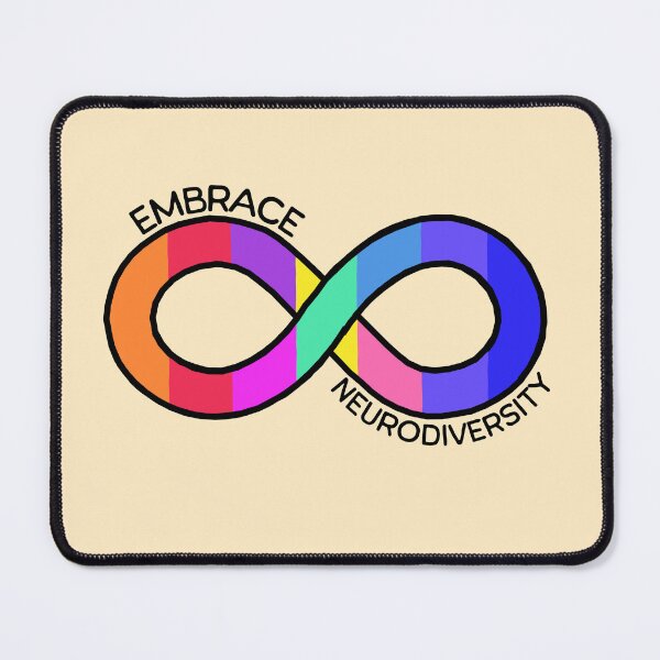 Item preview, Embrace nerurodiversity infinity - Autism and adhd awareness designed and sold by Paperfly Studio.