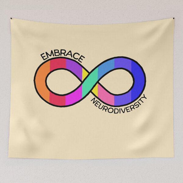 Item preview,  Embrace nerurodiversity infinity - Autism and adhd awareness designed and sold by Paperfly Studio.
