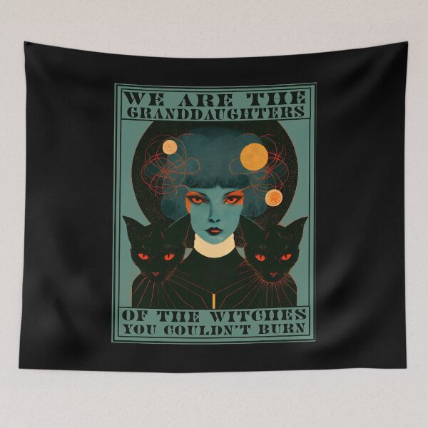 Item preview, We are the granddaughters of the witches you couldn't burn - blue designed and sold by TheJadeCat.