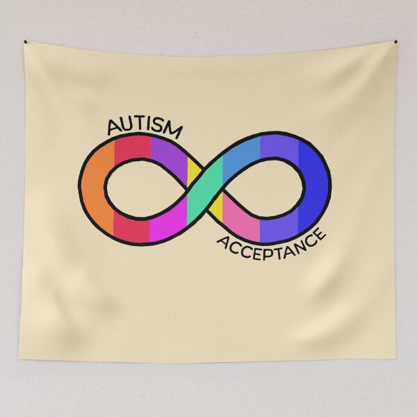 Item preview, Autism acceptance - Neurodiversity and adhd awareness designed and sold by Paperfly Studio.
