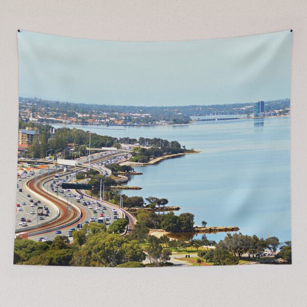 Item preview, Perth freeway - traversing the Swan designed and sold by Kerry LeBoutillier.