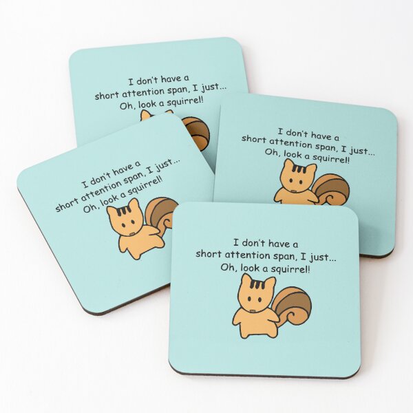 Item preview, Short Attention Span Squirrel Humor designed and sold by ironydesigns.
