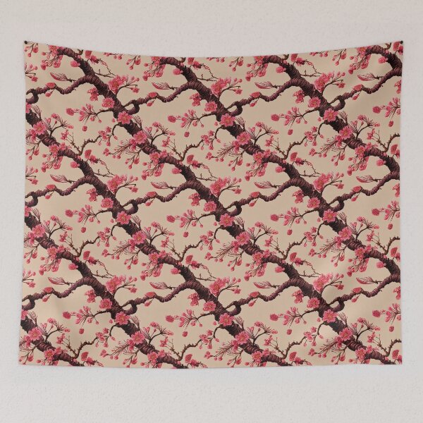 Item preview, Cherry blossom rococo illustration  designed and sold by YeKnot.