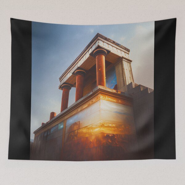 Item preview, "Futuristic Knossos Palace v1" Uncovering the Mystery. An Exploration of Ancient Greek Art and Culture. designed and sold by nicpa-art.