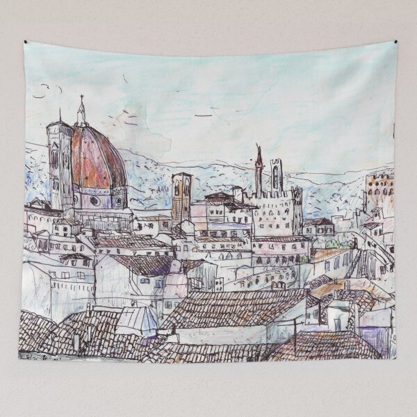 Item preview, Florence At Dusk From Palazzo Magnani Feroni designed and sold by John Douglas.