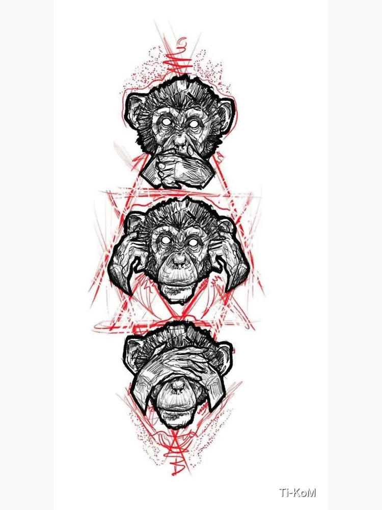 This Preppy Three Monkeys Sticker Is High Quality And Cheap