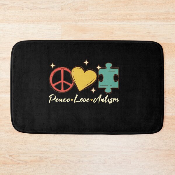Item preview, Peace Love Autism - Neurodiversity and adhd awareness designed and sold by Paperfly Studio.