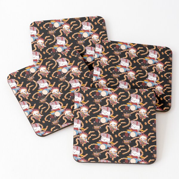 Item preview, Kawaii Punk Rock Cats Cheetah Print "Perfect Punks" designed and sold by PunksPress.