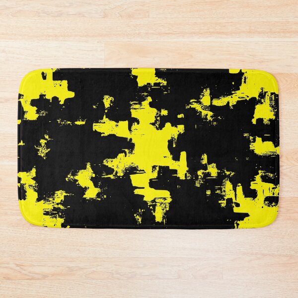 Item preview, Yellow and Black Abstract Splatter designed and sold by BigTexFunkadelic.