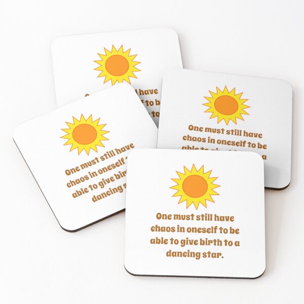 Item preview, One Must Still Have Chaos - Creativity Quote designed and sold by CrankyOldDude.