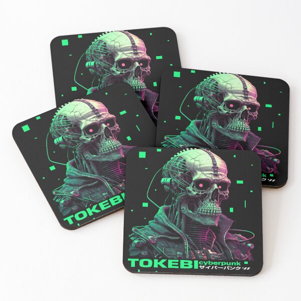 Item preview, Cyberpunk Skeleton Skull designed and sold by Tokebi Goblin.